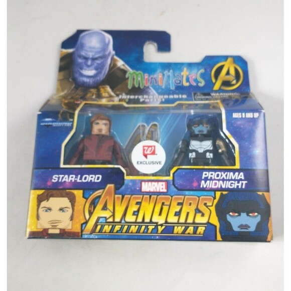 WALGREENS Marvel Minimates AVENGERS INFINITY WAR Star Lord  Proxima Midnight NIB - Picture 1 of 6